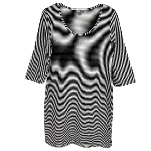 J. Jill Perfect Pima Striped Dress Medium - Picture 1 of 7